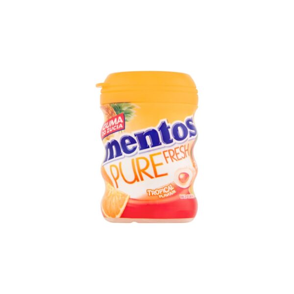 آدامس بدون قند Mentos میوه های استوایی وزن 60 گرم