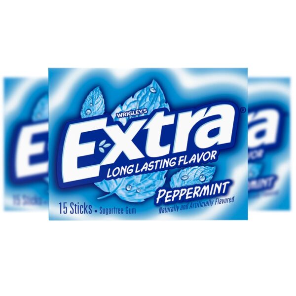 آدامس Extra با طعم نعنا تند (بسته کتابی 15 عددی)