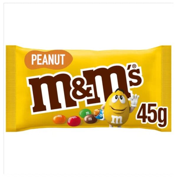 شکلات ام اند ام  (M&M’S) بسته 45 گرمی با مغر بادام زمینی