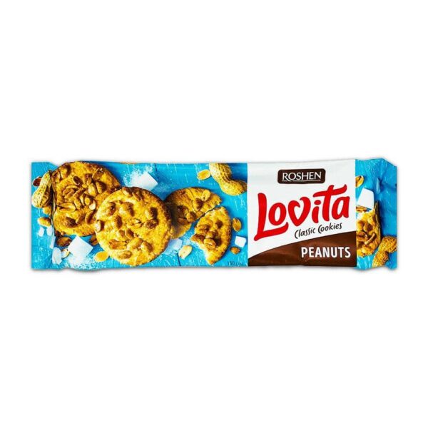 کوکی با مغز بادام زمینی لاویتا روشن (Roshen) 150 گرم