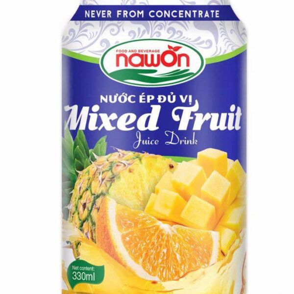 آبمیوه مخلوط آناناس و انبه و پرتقال 330میل nawon