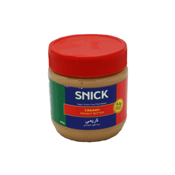 کره بادام زمینی کرمی اسنیک SNICK وزن 340 گرم