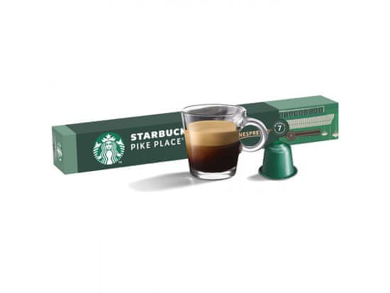کپسول قهوه سوئیسی استارباکس STARBUCKS Pike Place Roast For Nespresso با طعم اسپرسو بسته 10 عددی