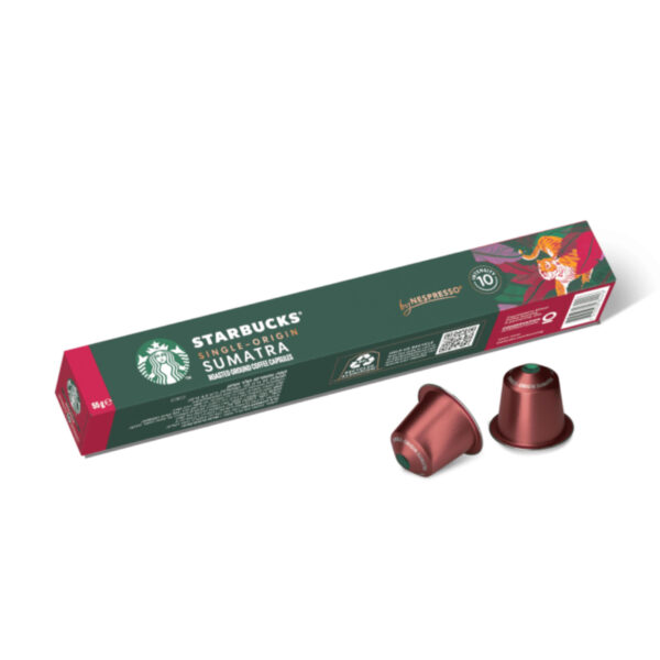 کپسول قهوه استارباکس starbucks مدل سوماترا sumatra پک 10 تایی