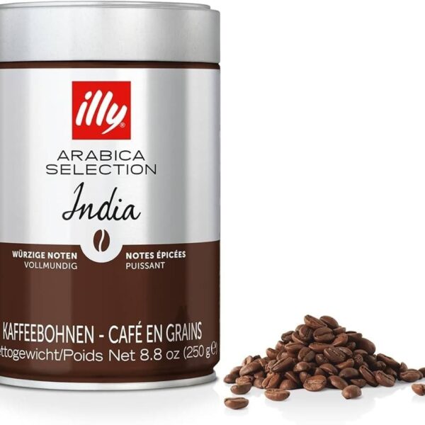 دانه قهوه ایلی illy مدل هند india (250گرم)