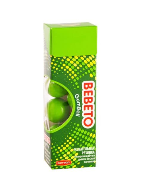 آدامس توپی با طعم هندوانه و طالبی و مغز پودری ببتو 25گرم BEBETO