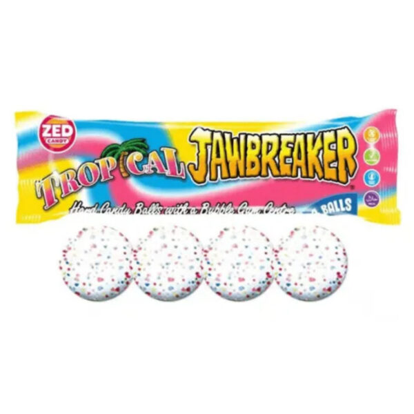 آدامس سنگی توپی بادکنکی 4تایی ZED candy