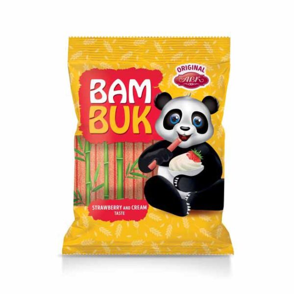 چوب شیرین بامبیوک Bam Buk با طعم توت فرنگی 200 گرم