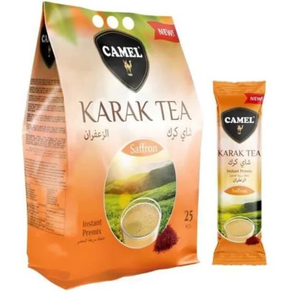 چای کرک ساشه ای زعفران Camel بسته 25 عددی