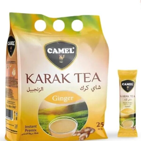 چای کرک ساشه ای زنجبیل Camel بسته 25 عددی