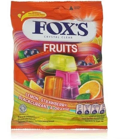 آبنبات foxs با طعم انواع میوه ها 90 گرمی