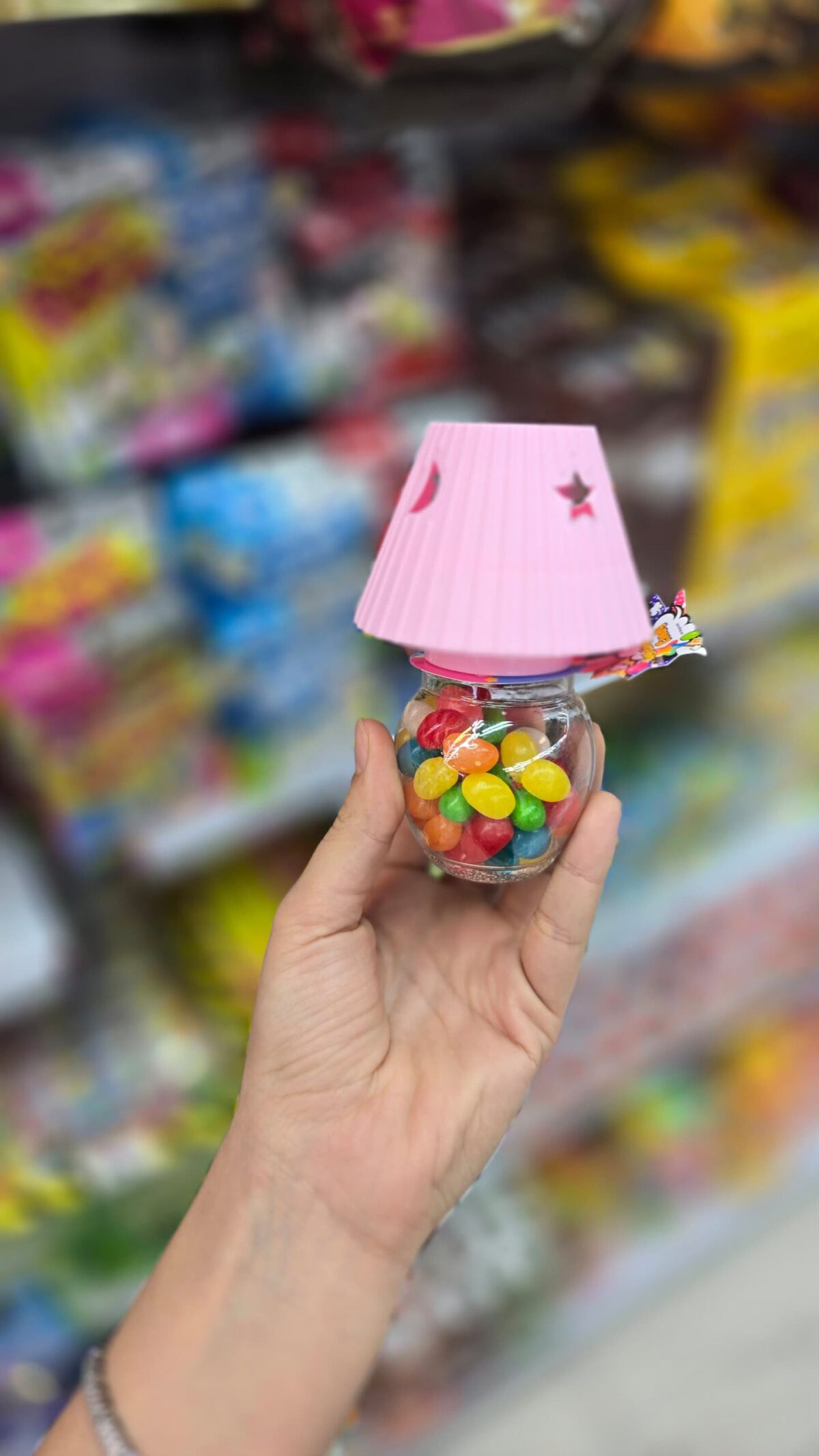 آبنبات جیلی بیلی با طرح آباژور رنگ صورتی - Image 1