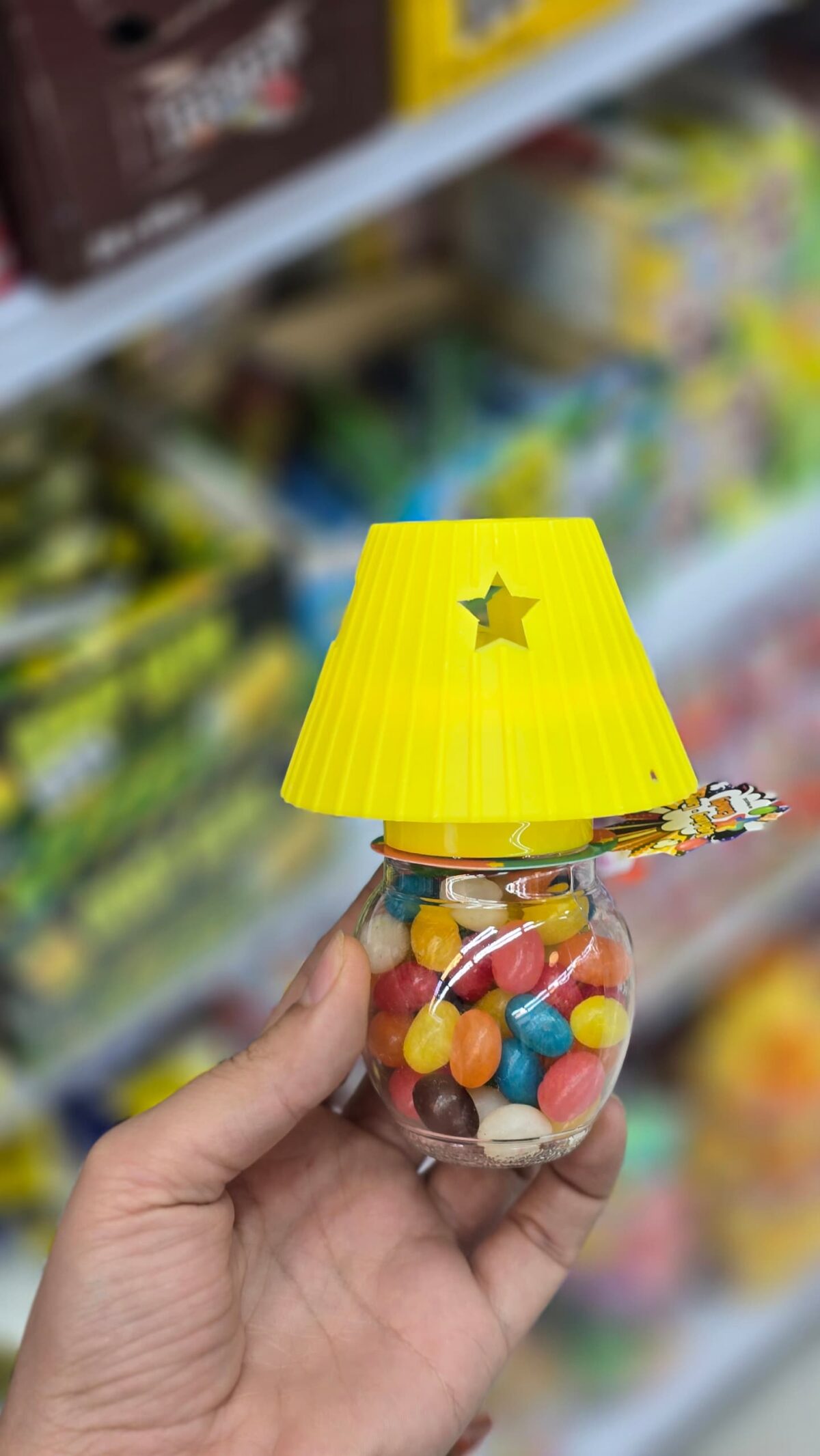 آبنبات جیلی بیلی با طرح آباژور رنگ زرد - Image 1