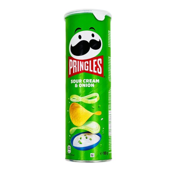چیپس خامه ترش و پیاز پرینگلز (pringles) 165 گرمی