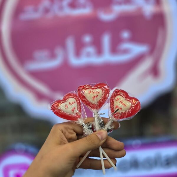 ابنبات چوبی طرح قلب