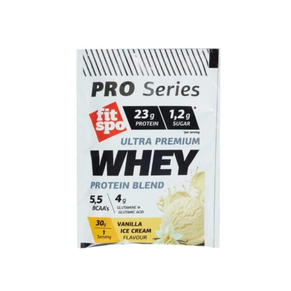 ساشه وی whey فیت اسپو fit spo طعم بستنی وانیلی