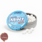 آبنبات نعنای قوی بدون شکر Areka طعمی خنک و ماندگار برای تازه کردن نفس در هر زمان و مکان. کوچک، سبک و بدون قند.