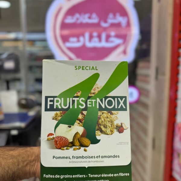 غلات صبحانه کلاگز اسپشیال کی میوه و مغز Kellogg's Special K Fruit and Nut Corn Flakes‏