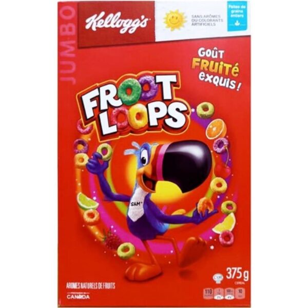 کورن فلکس میوه ای فروت لوپس کلاگز (375 گرم) kelloggs