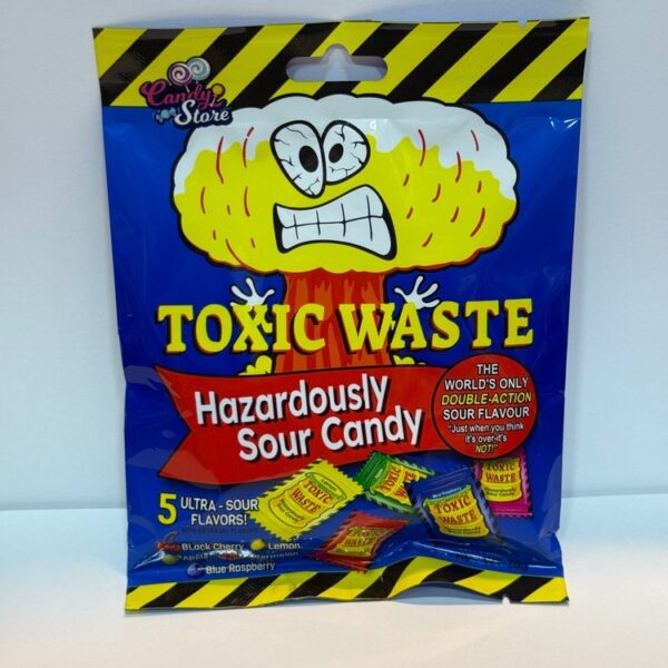 آبنبات ترش میکس 30 گرم toxic waste آبی