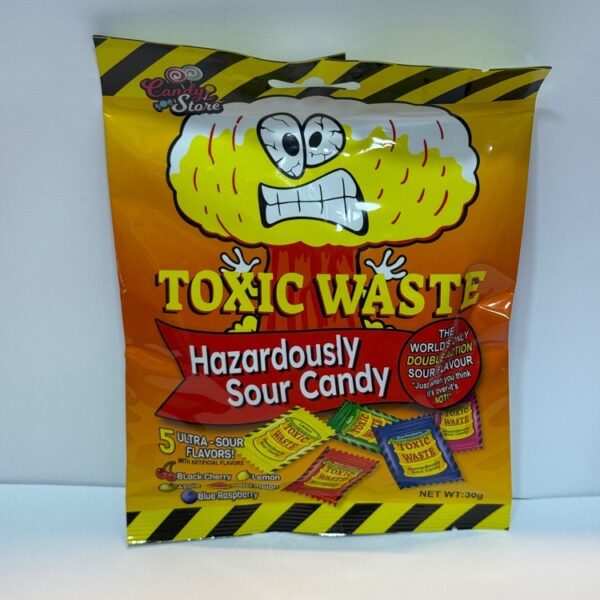 آبنبات ترش میکس 30 گرم toxic waste زرد