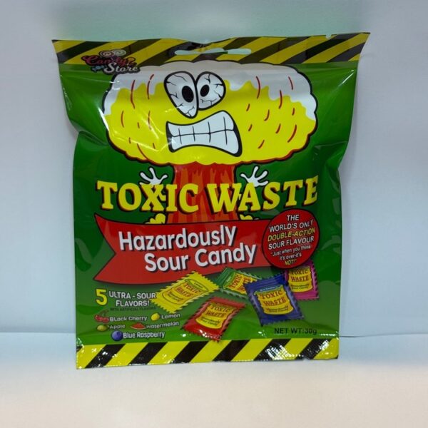 آبنبات ترش میکس 30 گرم toxic waste سبز