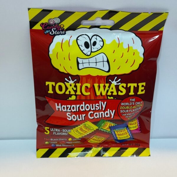 آبنبات ترش میکس 30 گرم toxic waste قرمز