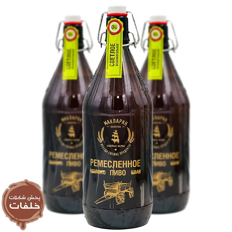 ماءالشعیر مارچینی ماچویی روسیه بدون الکل ۱ لیتری، بطری پلاستیکی، برند MAPOЧHOE