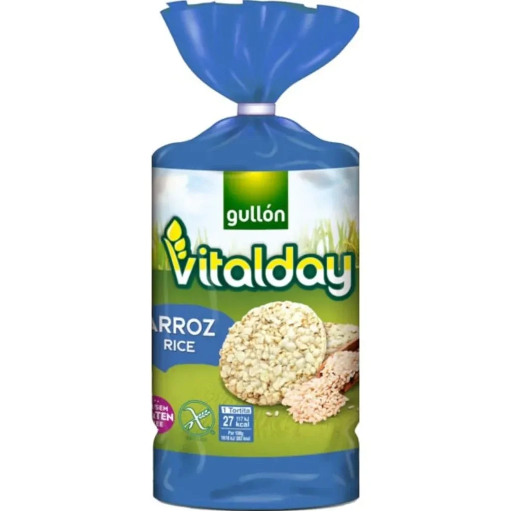 رایس کیک برنجی بدون گلوتن Gullón Vitalday Arroz