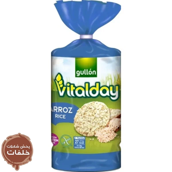 رایس کیک برنجی بدون گلوتن Gullón Vitalday Arroz